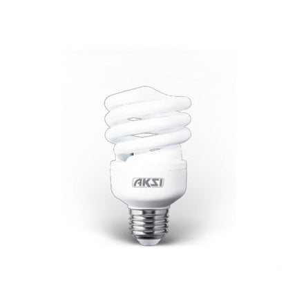 Foco Ahorrador Aksi 23W Espiral Base E27 Luz Blanca