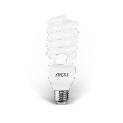 Foco Ahorrador Aksi 30W Espiral Base E27 Luz Blanca