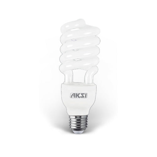 Foco Ahorrador Aksi 30W Espiral Base E27 Luz Blanca