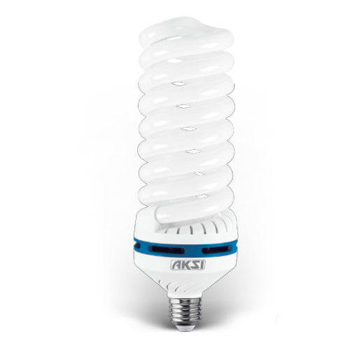 Foco Ahorrador Aksi 65W Espiral Alta Potencia E27 Luz Blanca