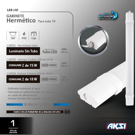 Luminario LED Aksi de Sobreponer IP65 Luz Blanca