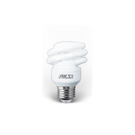 Foco Ahorrador Aksi 13W Mini Espiral Base E27 Luz Blanca